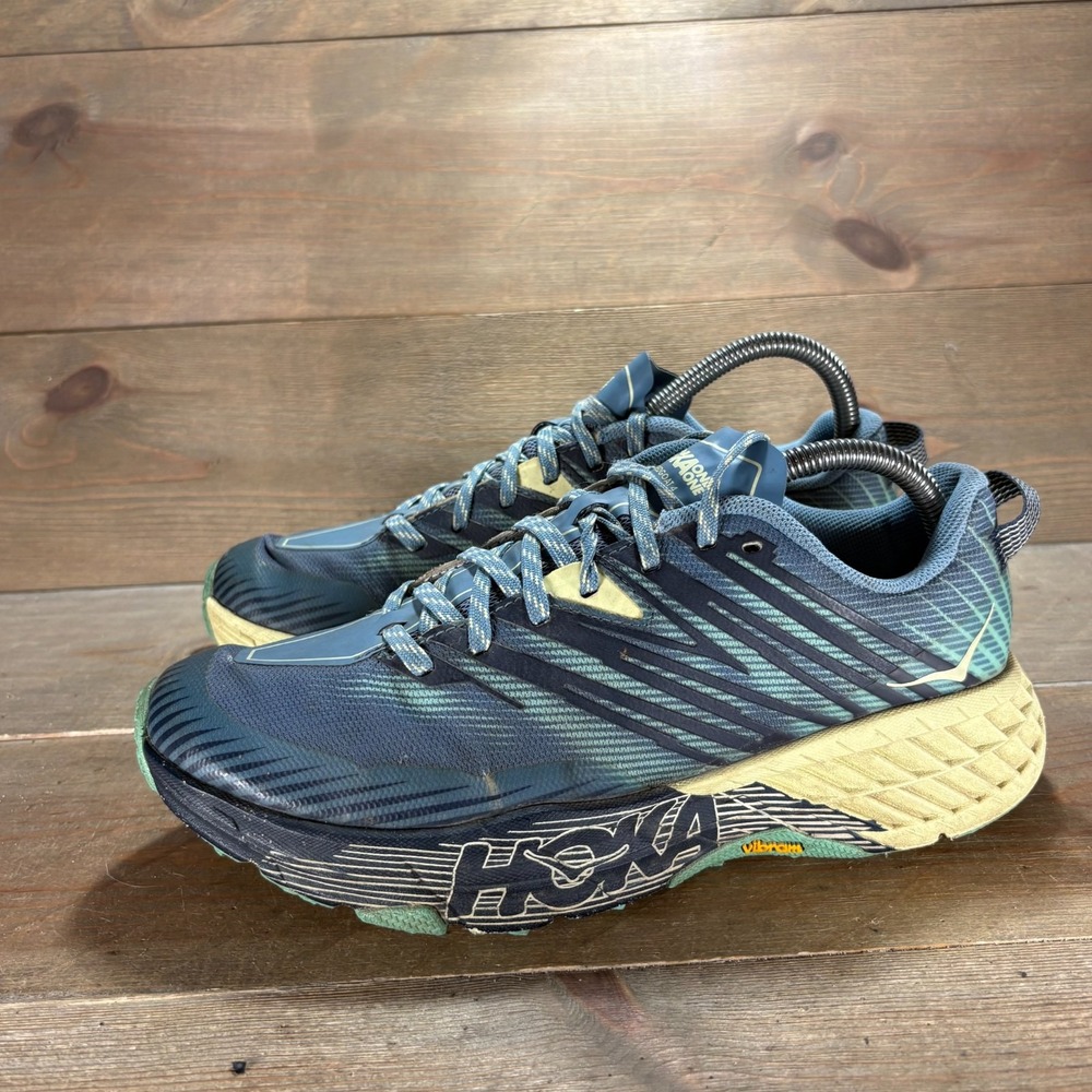 Hoka Speedgoat 4 Womens size 8 shoes Blue Trail Running running sneakers